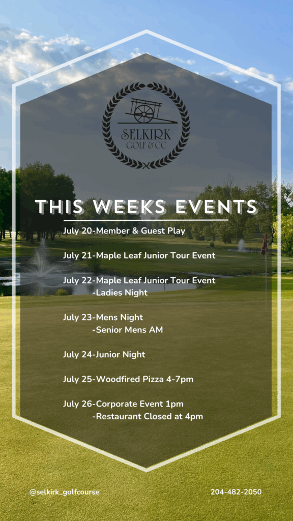 Events for the Week